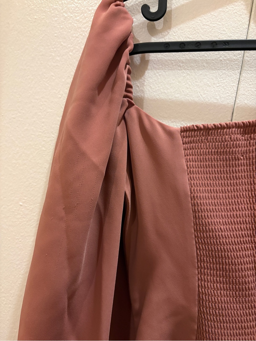 Wilfred Dusty Rose Sweetheart Button Puff-Sleeve Top - Picture 6 of 7